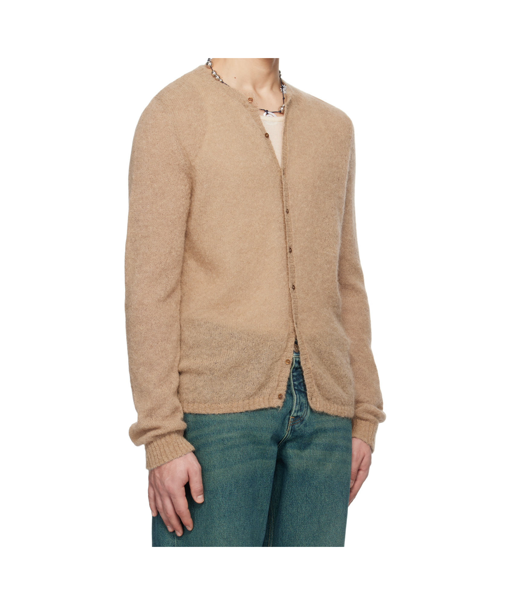 Paloma Wool Tan Button Alone Cardigan