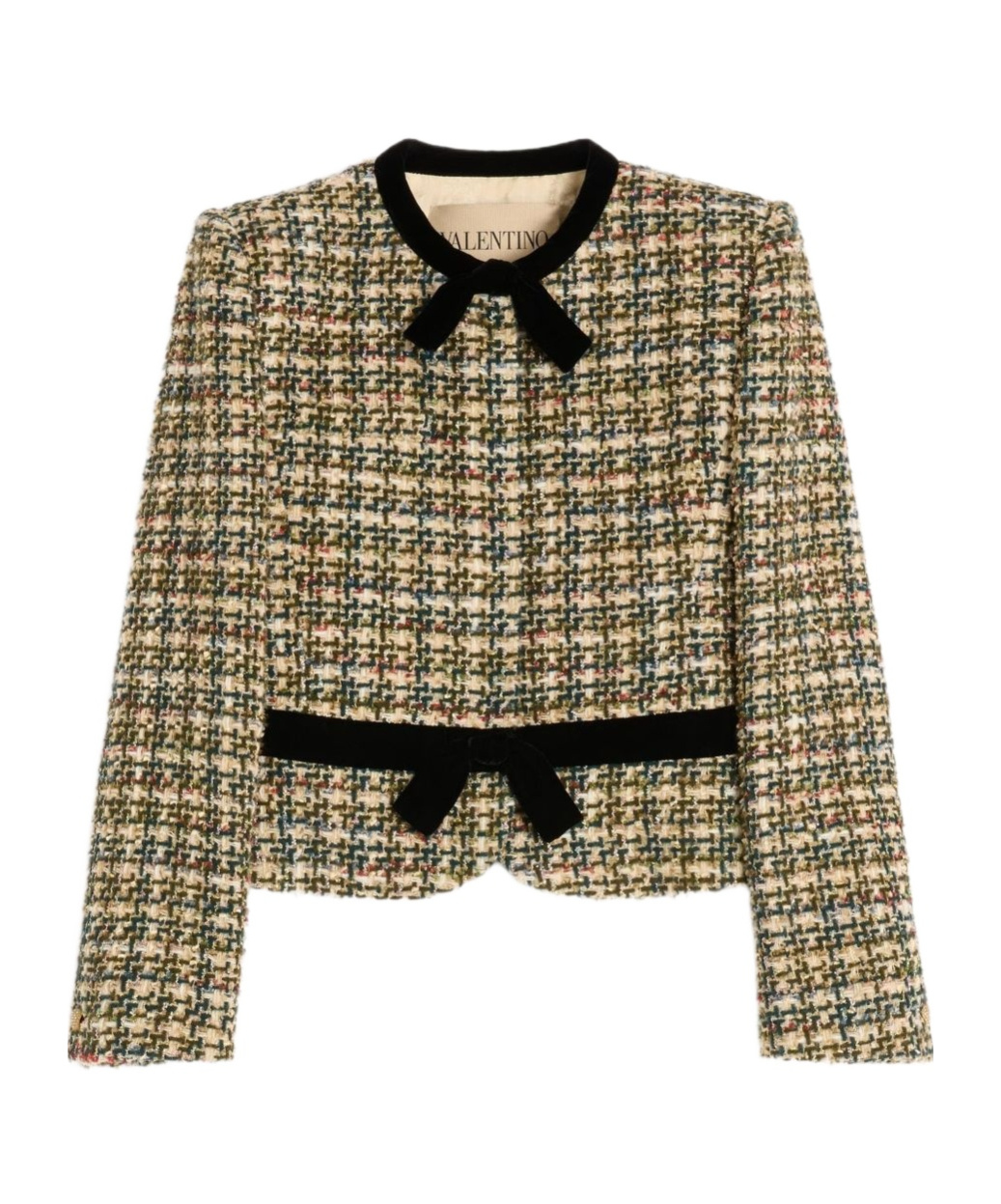 Valentino Long-sleeved Casual Jacket In Brown