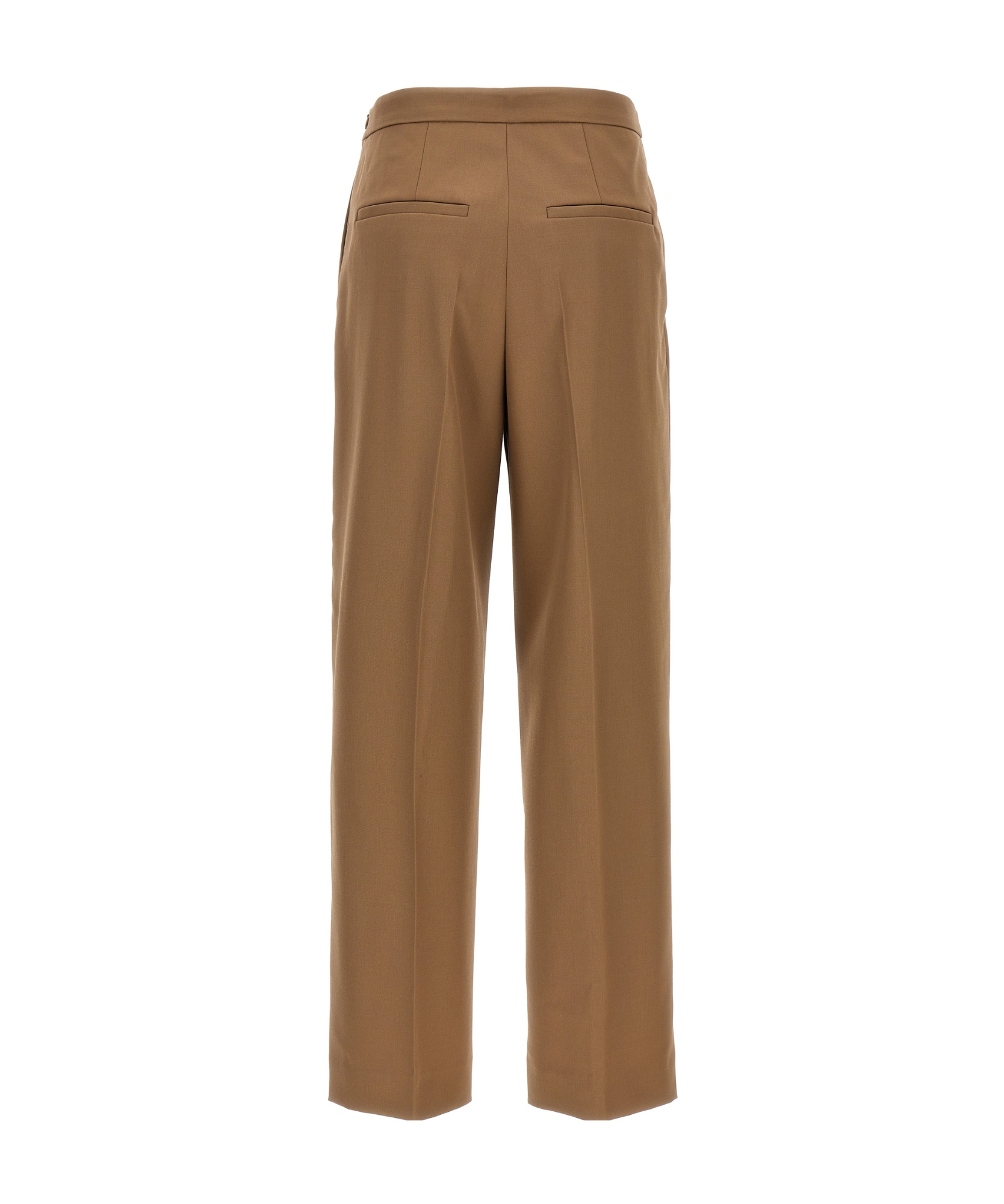 Dries Van Noten Tailored Trousers With Pockets And Pleats In Brown