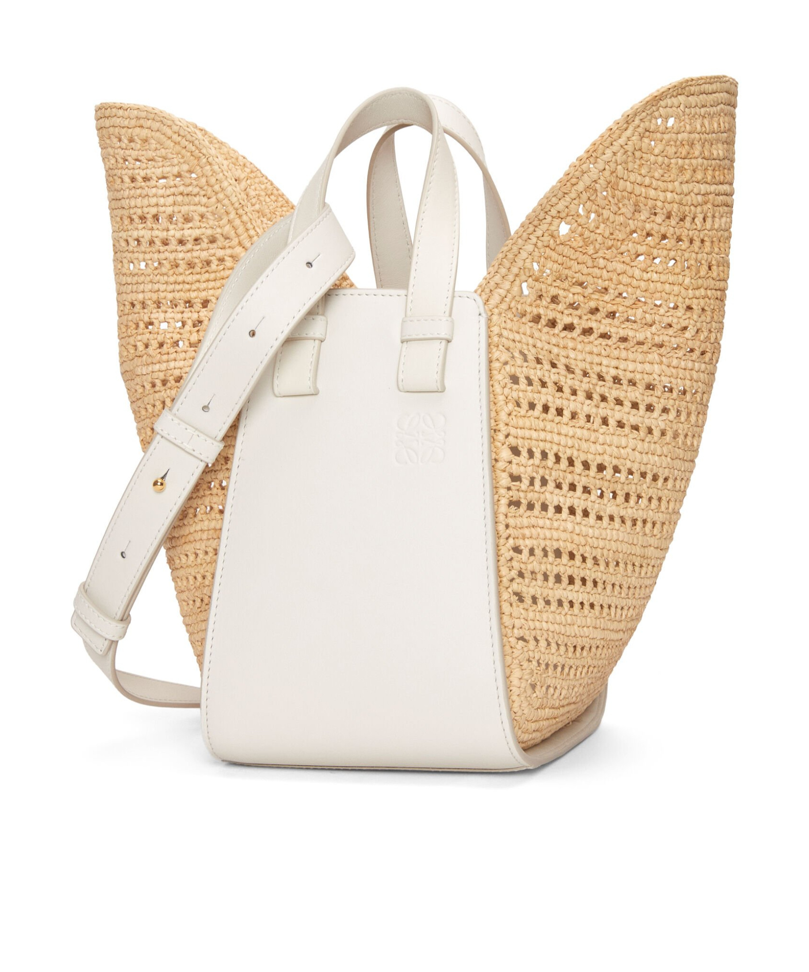 Loewe Compact Hammock Wings Mini Tote In White