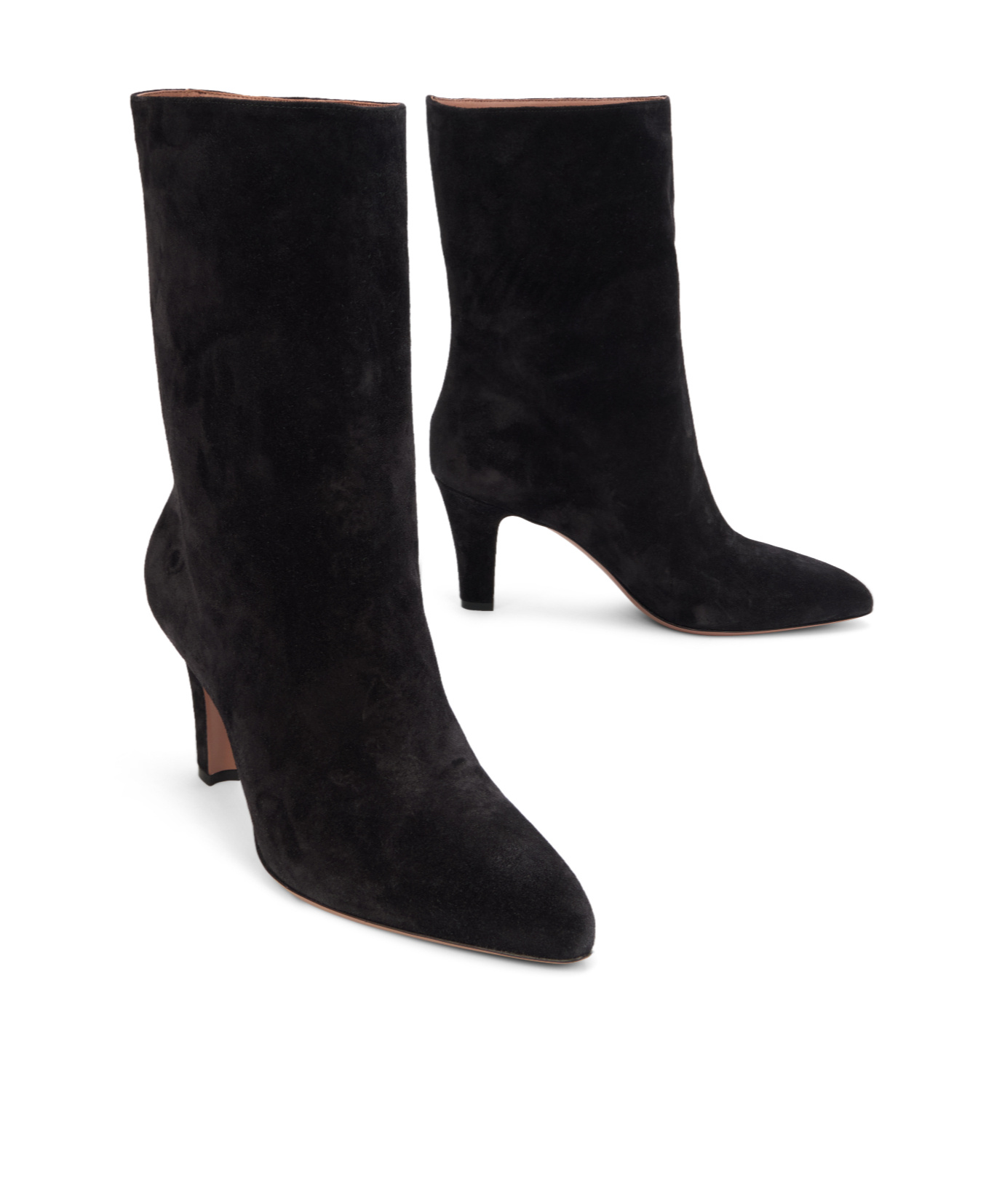 Paris Texas Mid-heel Ankle Boots In Black