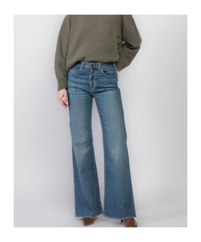 Nili Lotan Belt-loop Jeans In Blue