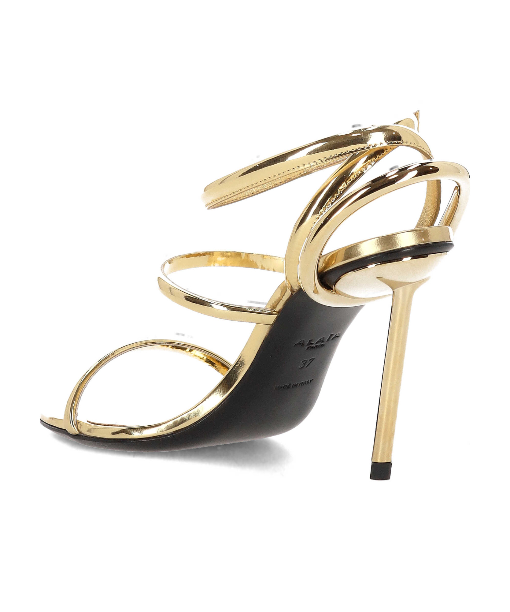 Alaïa Leather Heeled Sandals 90 In White