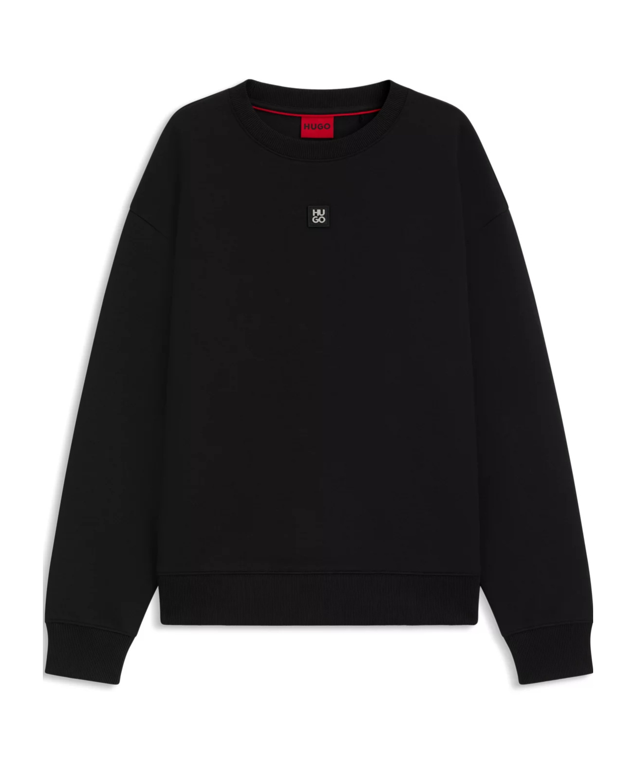 Hugo Boss Logo-patch Sweatshirt In Black