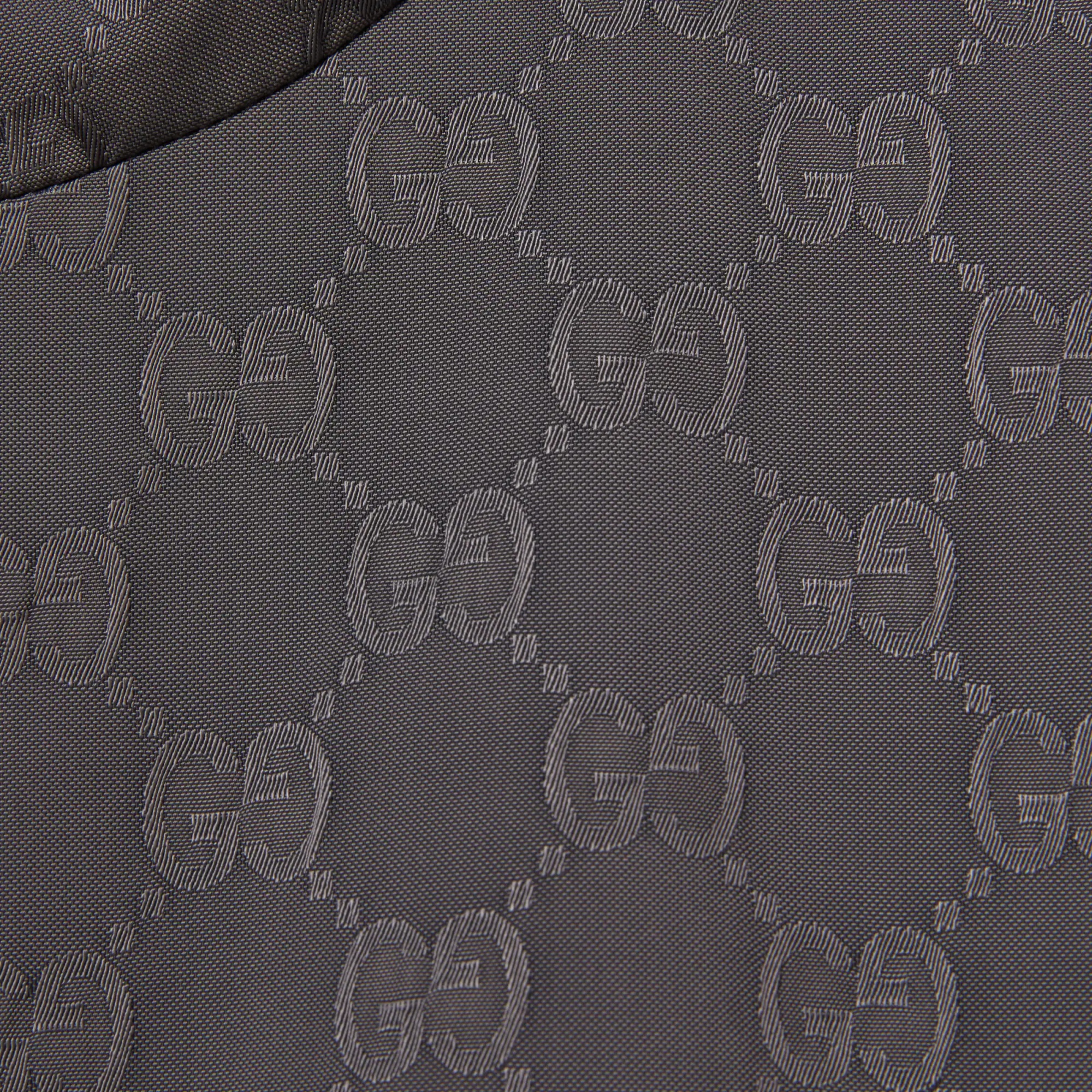 Gucci Reversible Gg Nylon Zip Jacket In Black