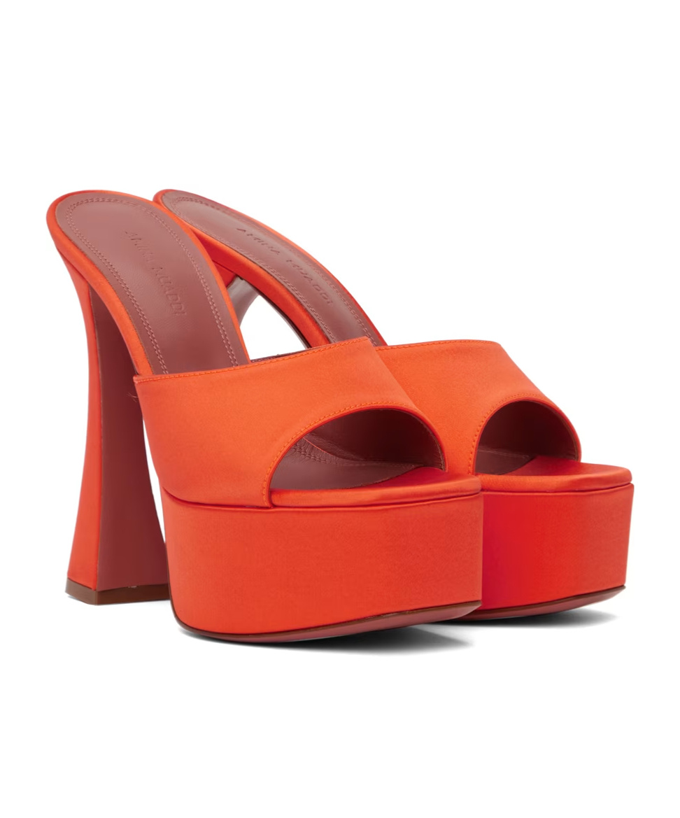 AMINA MUADDI DALIDA SQUARE-TOED HIGH-HEELED SANDALS