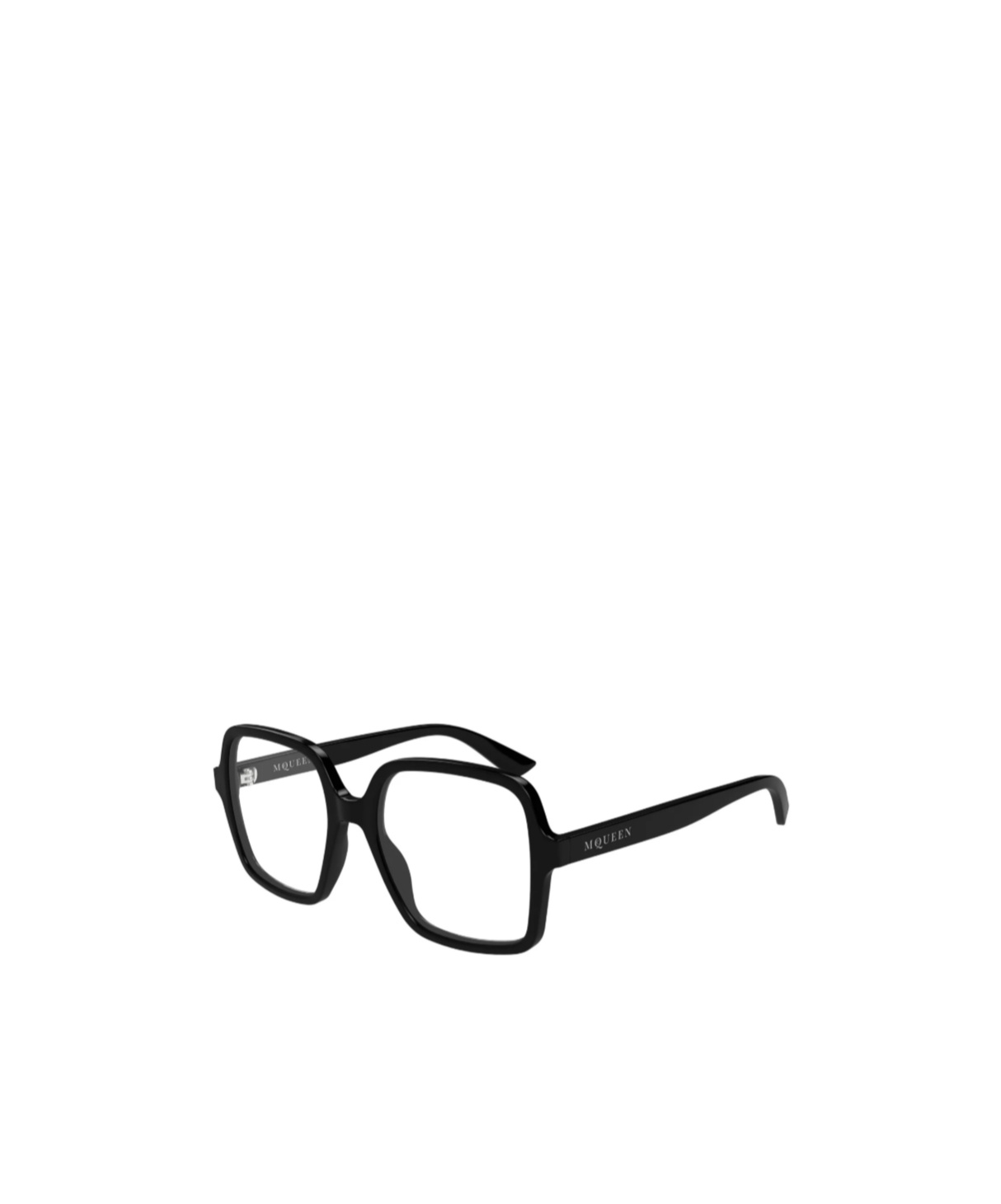 Alexander Mcqueen Geometric Frame Plain Mirror In Black
