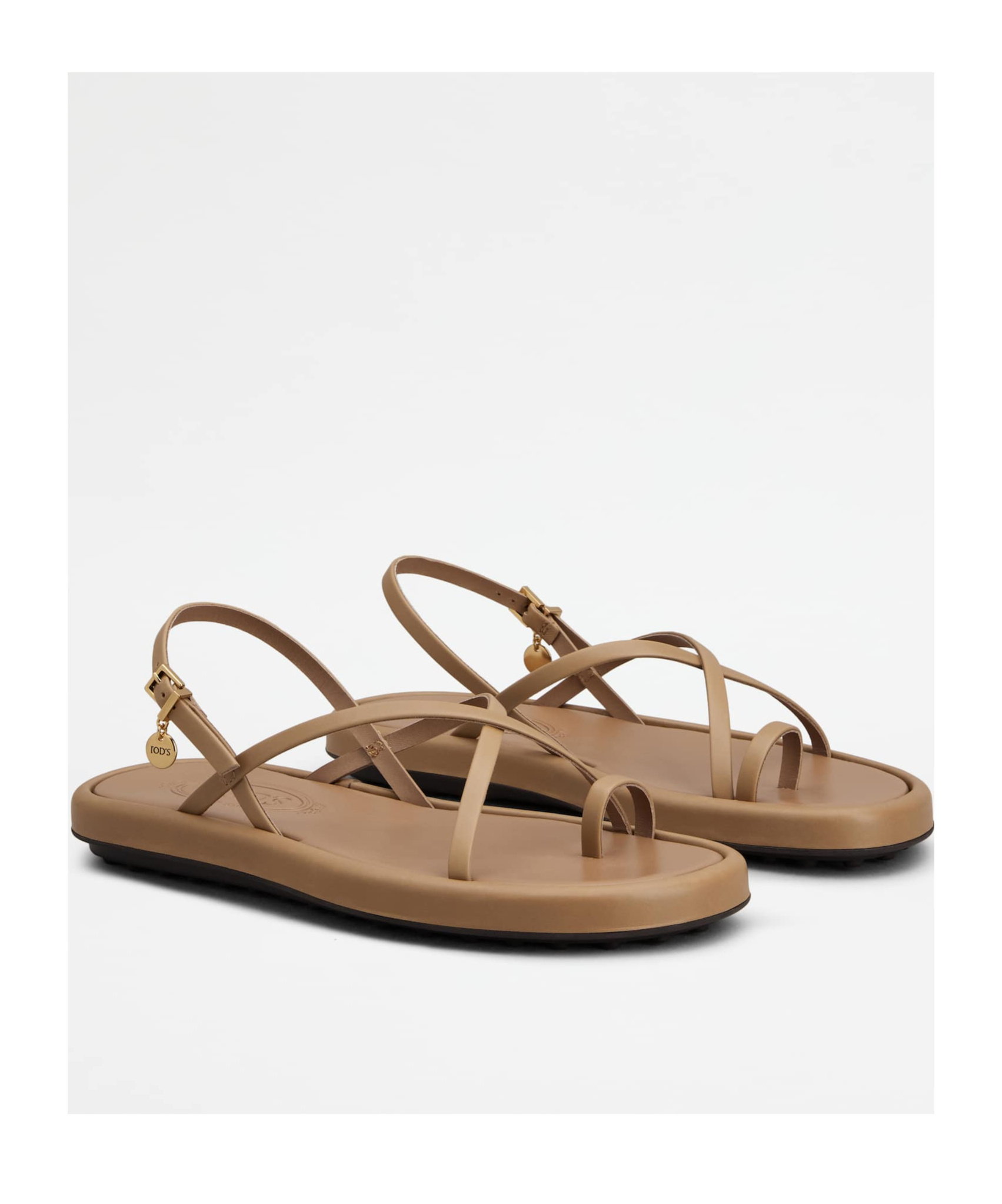 Tod's Sandals In Leather In Brown