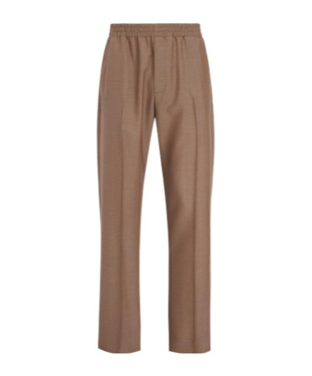 Dior Pleated Detail Casual Pants In Brown