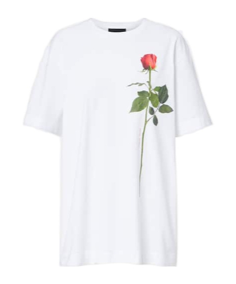Simone Rocha Printed Cotton Jersey T-shirt In White