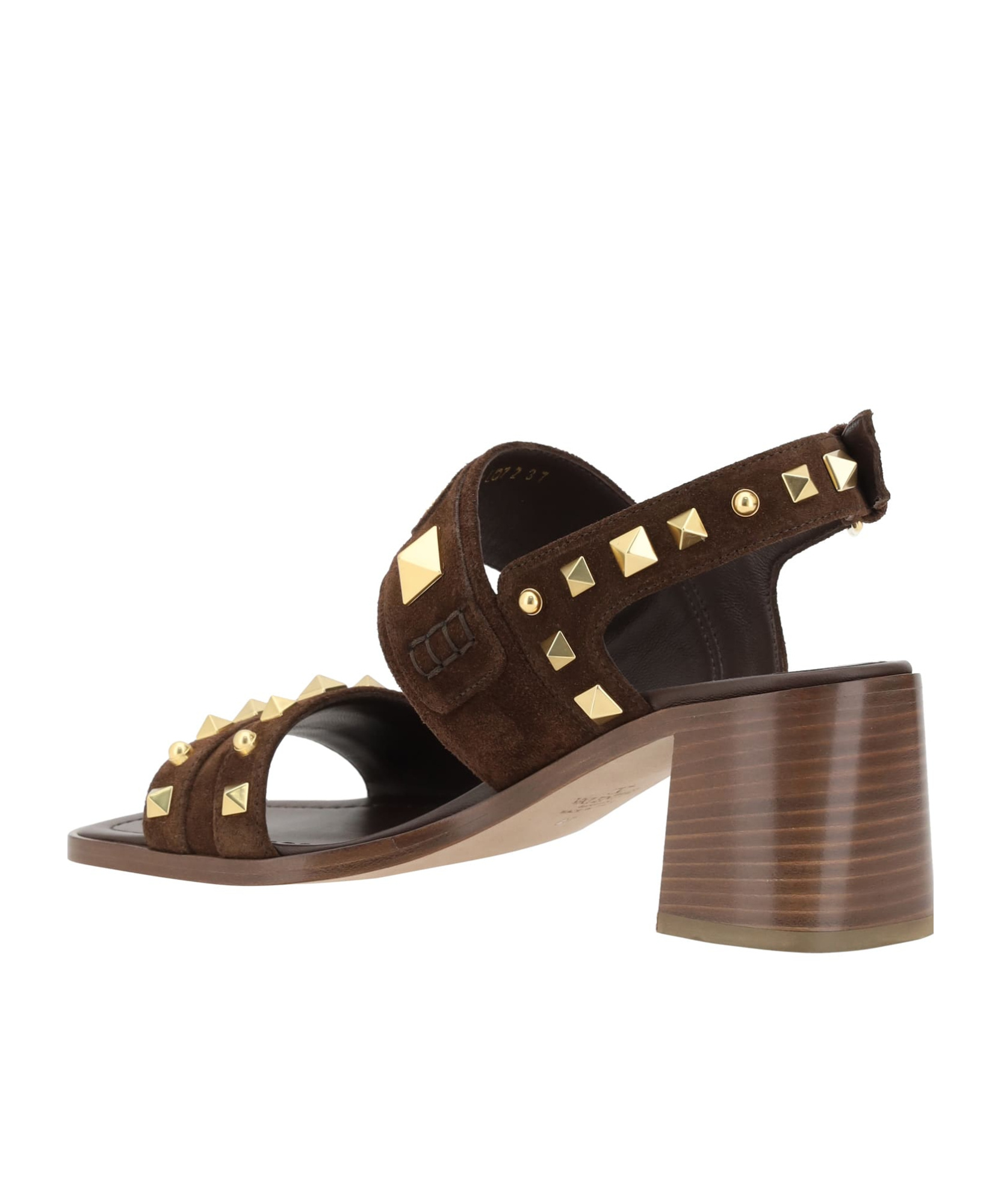 Valentino Square-headed High-heeled Sandals In Green
