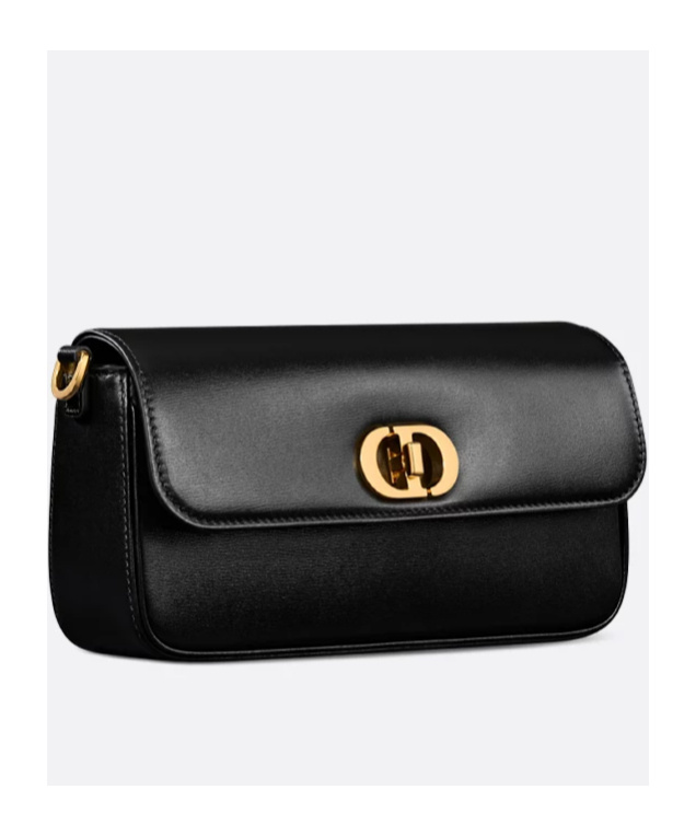 Dior East-west Double Carry 30 Montaigne Avenue Mini Bag In Black