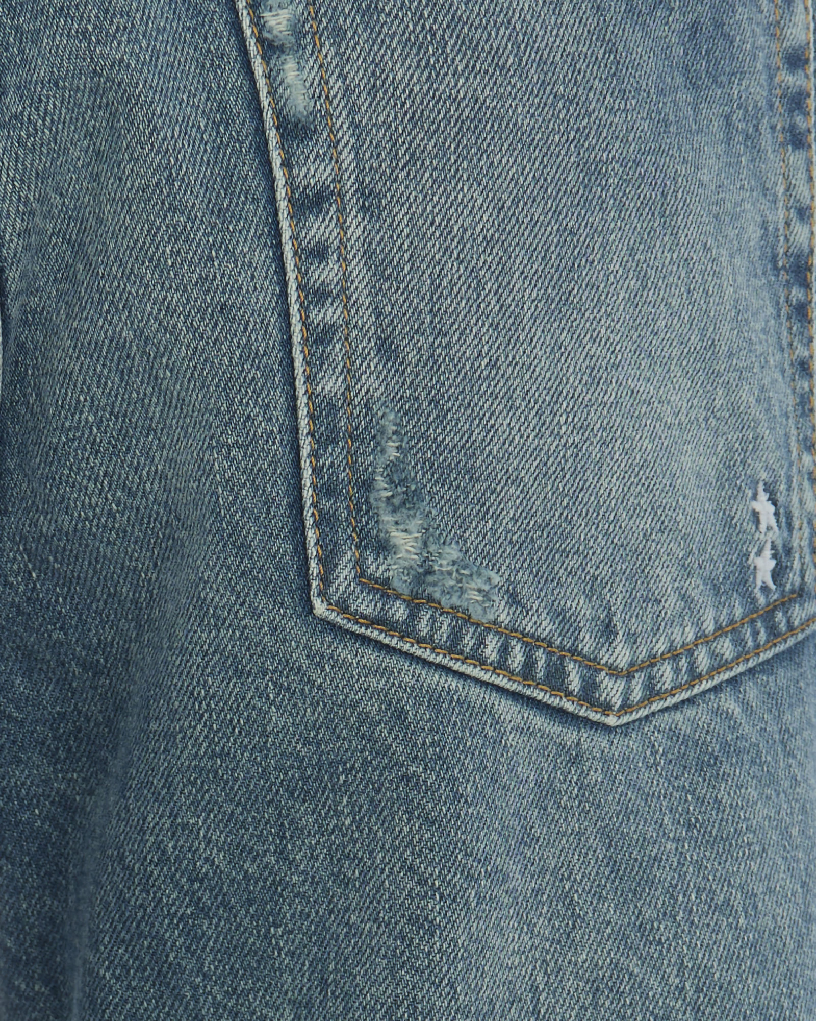 Icon Denim Denim Trousers With Belt Loops In Blue