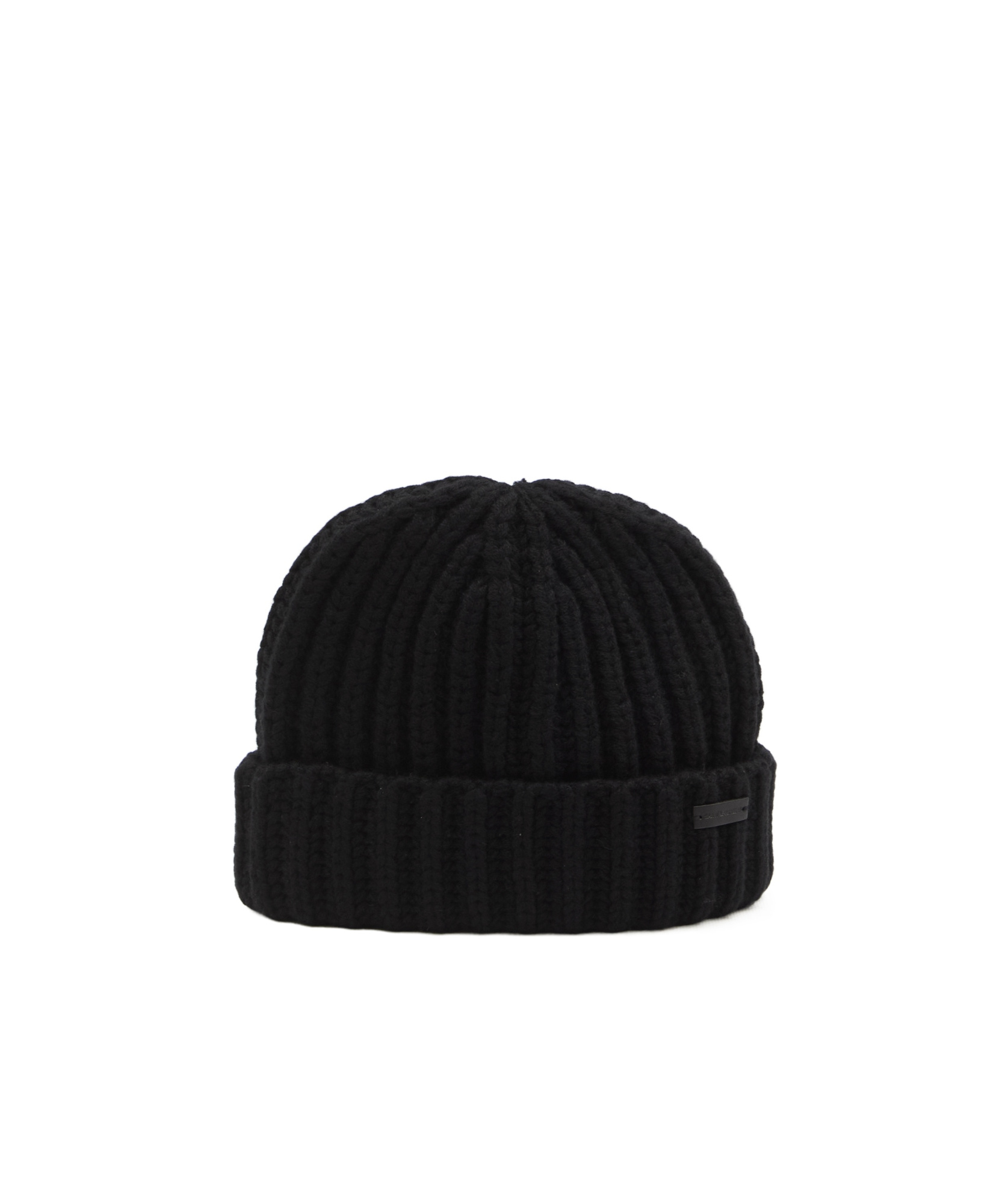 Saint Laurent Ribbed Beanie In Black