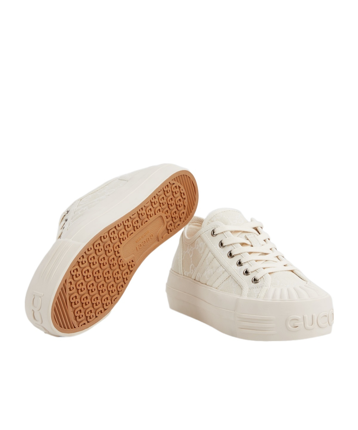 GUCCI GUCCI MONOGRAMMED LOW-TOP SNEAKERS