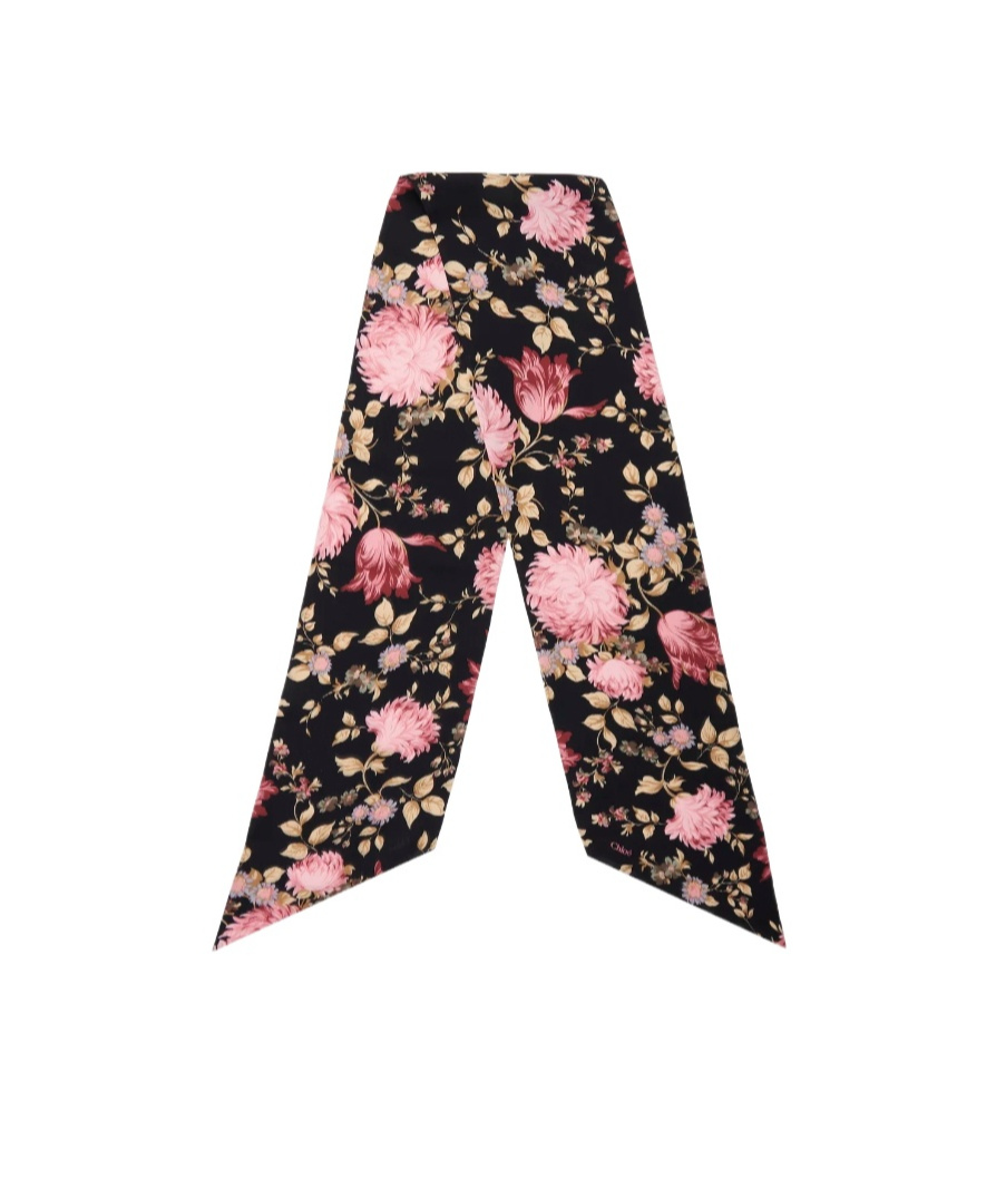 Shop Chloé Peonies Bandeau Scarf