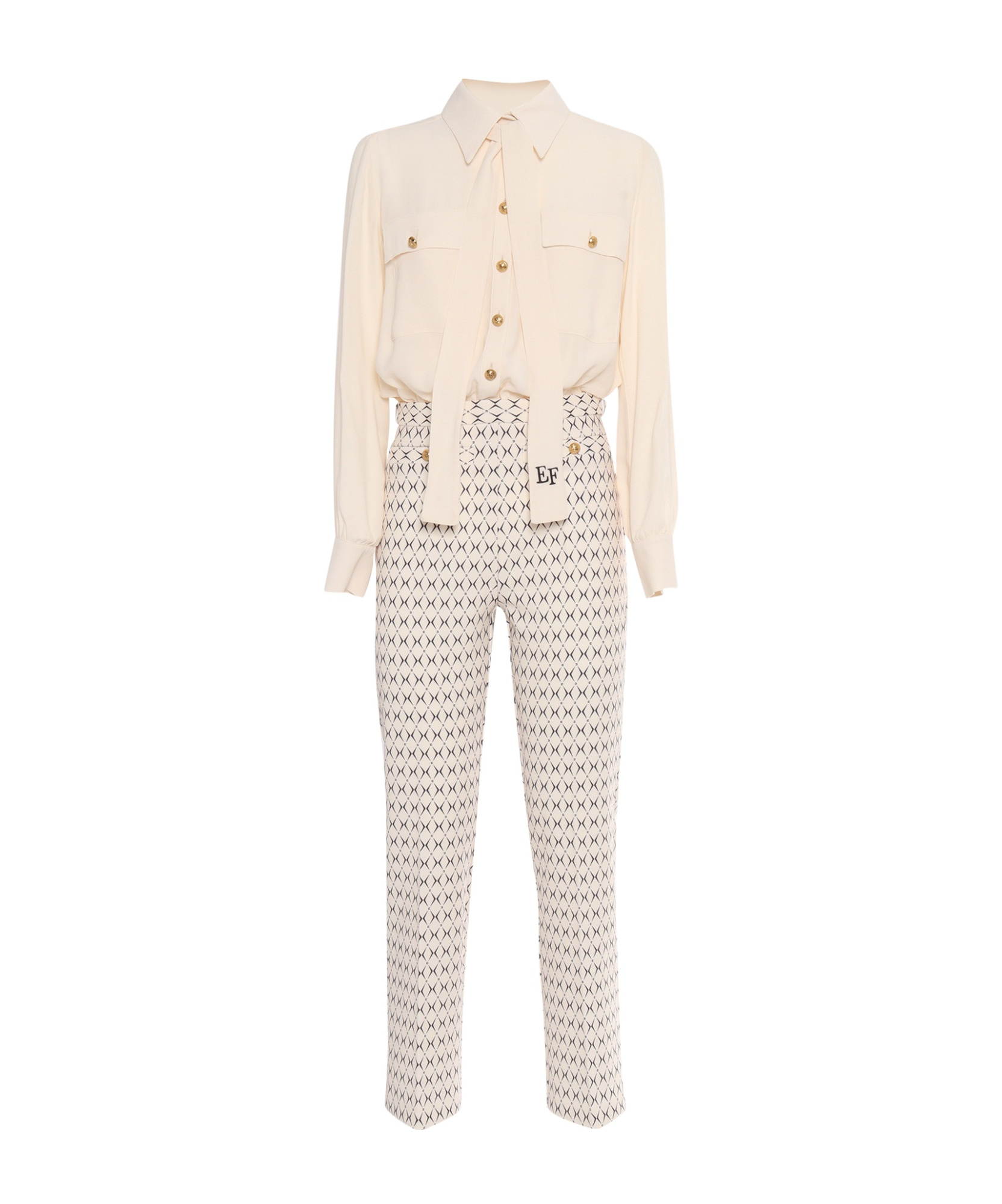 Elisabetta Franchi Jumpsuit In White