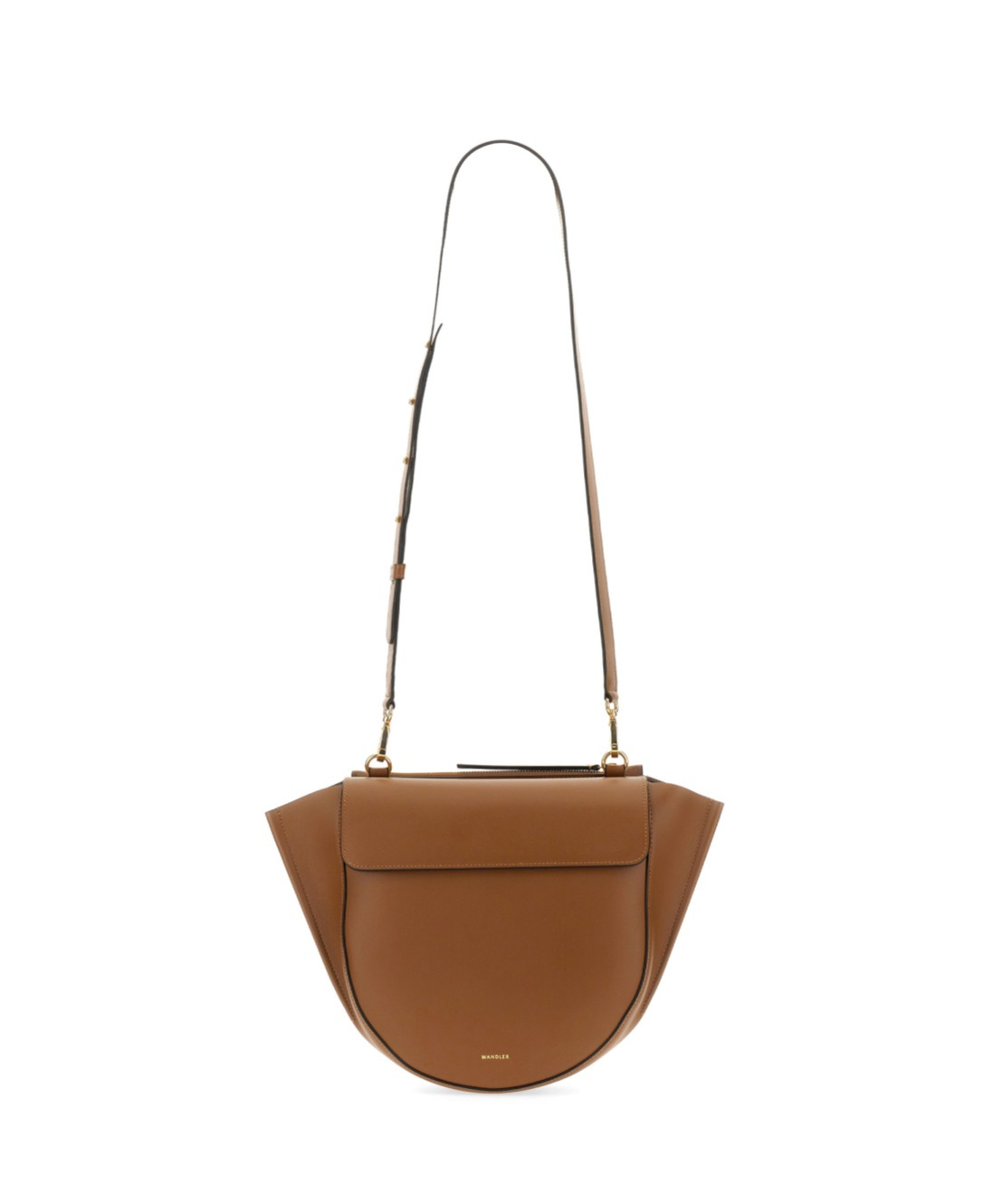 Shop Wandler Hortensia Logo Printed Medium Tote Bag In Brown