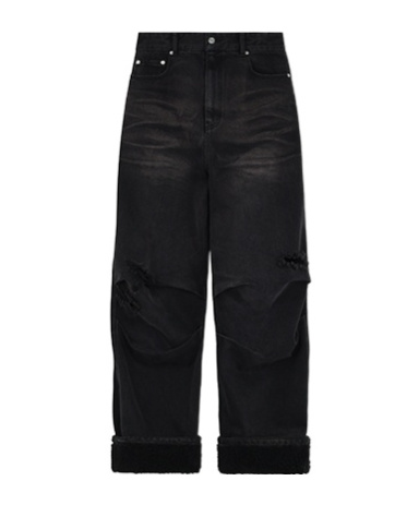 We11 Done Belt-loop Jeans In Black