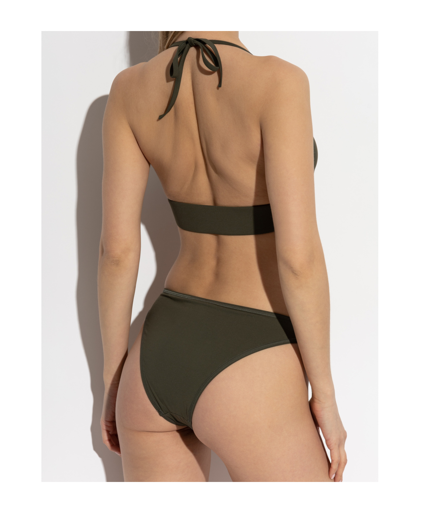 Balmain Logo Patch Bikini In Black