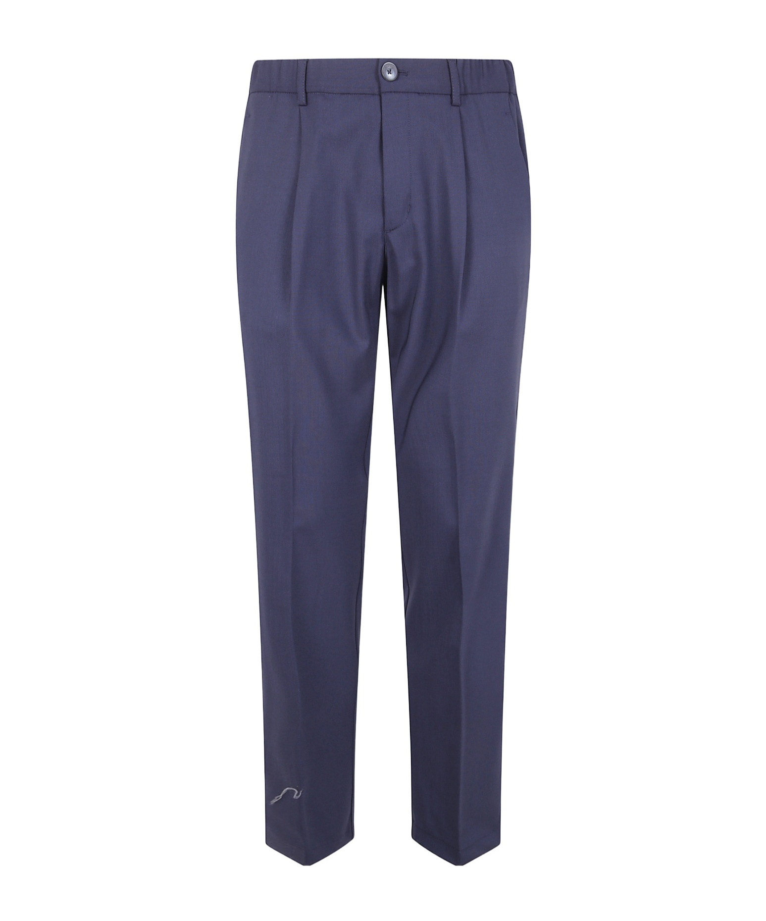 Herno Pleated-front Trousers In Blue