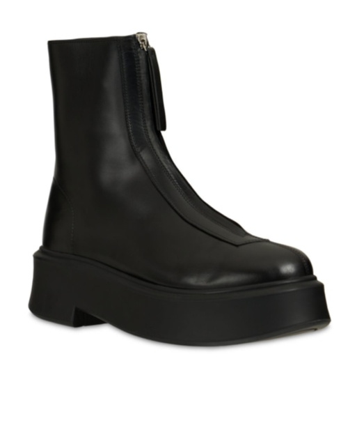 THE ROW ROUND-HEAD SHORT BOOTS