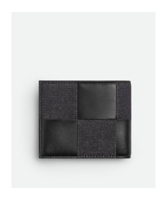 Bottega Veneta Card Bifold Wallet In Deep Indigo/black