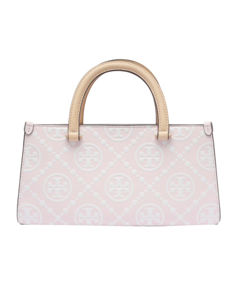 TORY BURCH T MONOGRAM-EMBOSSED E/W TOTE BAG