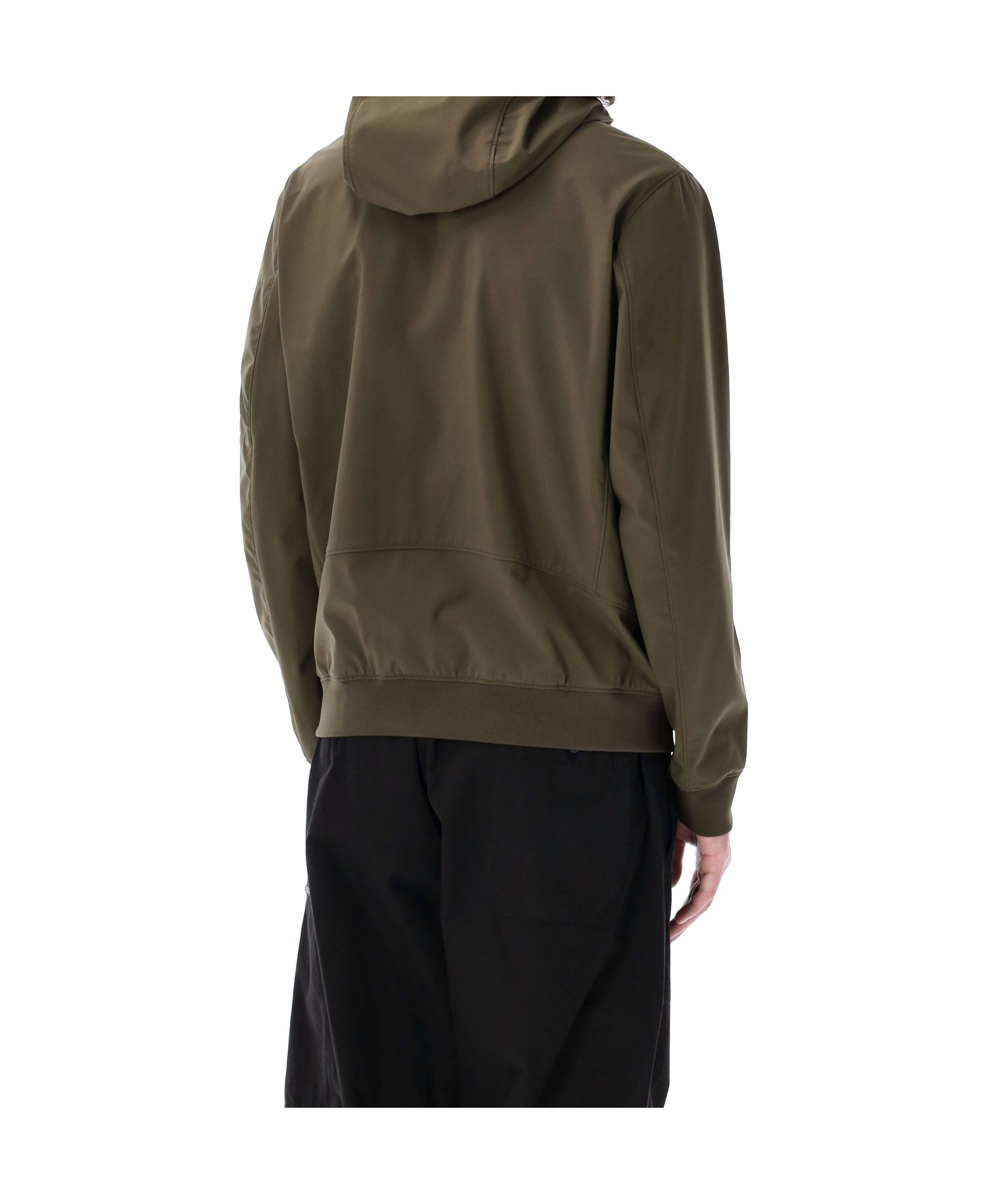 C.p. Company Recycled Polyester Hooded Jacket Lens In Brown