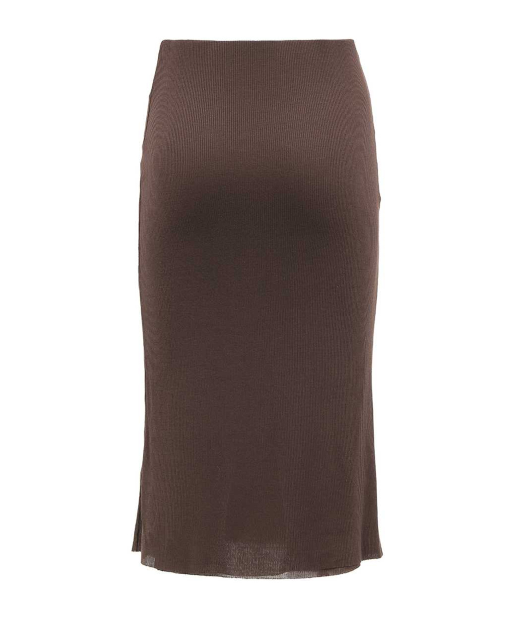 KHAITE FINE-RIBBED MIDI SKIRT