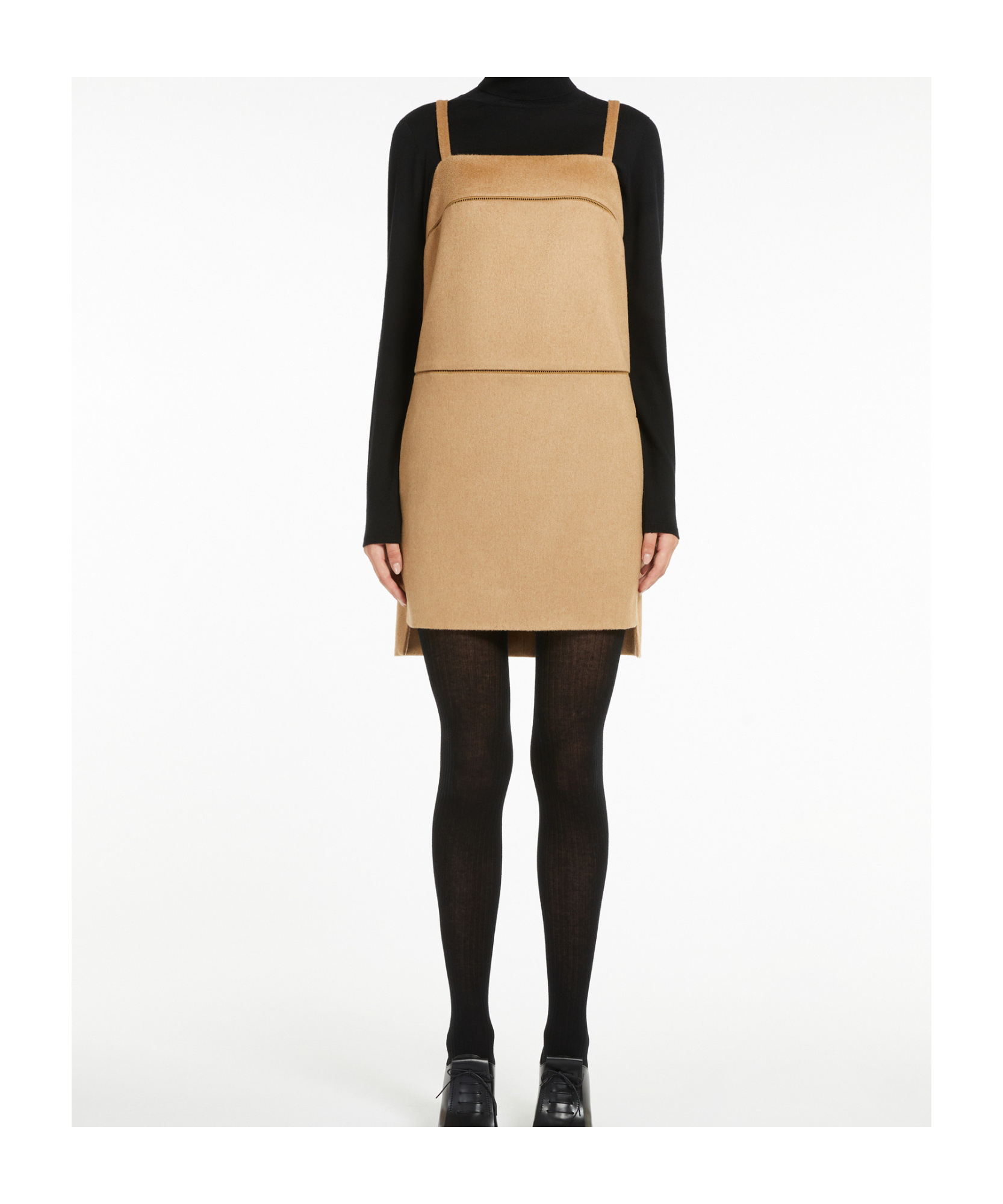 Max Mara Short Dress In Camel