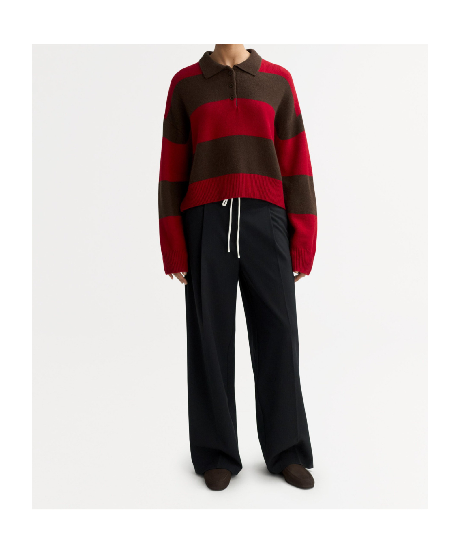 Soft Goat Cashmere Sweater In Brown