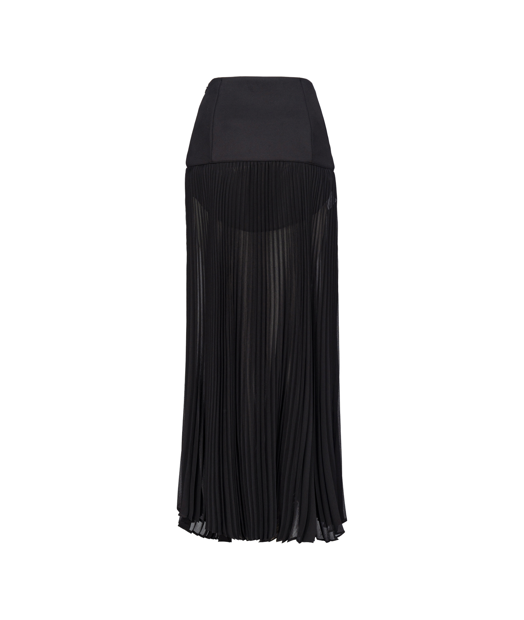 Pinko Pleated Skirt In Black