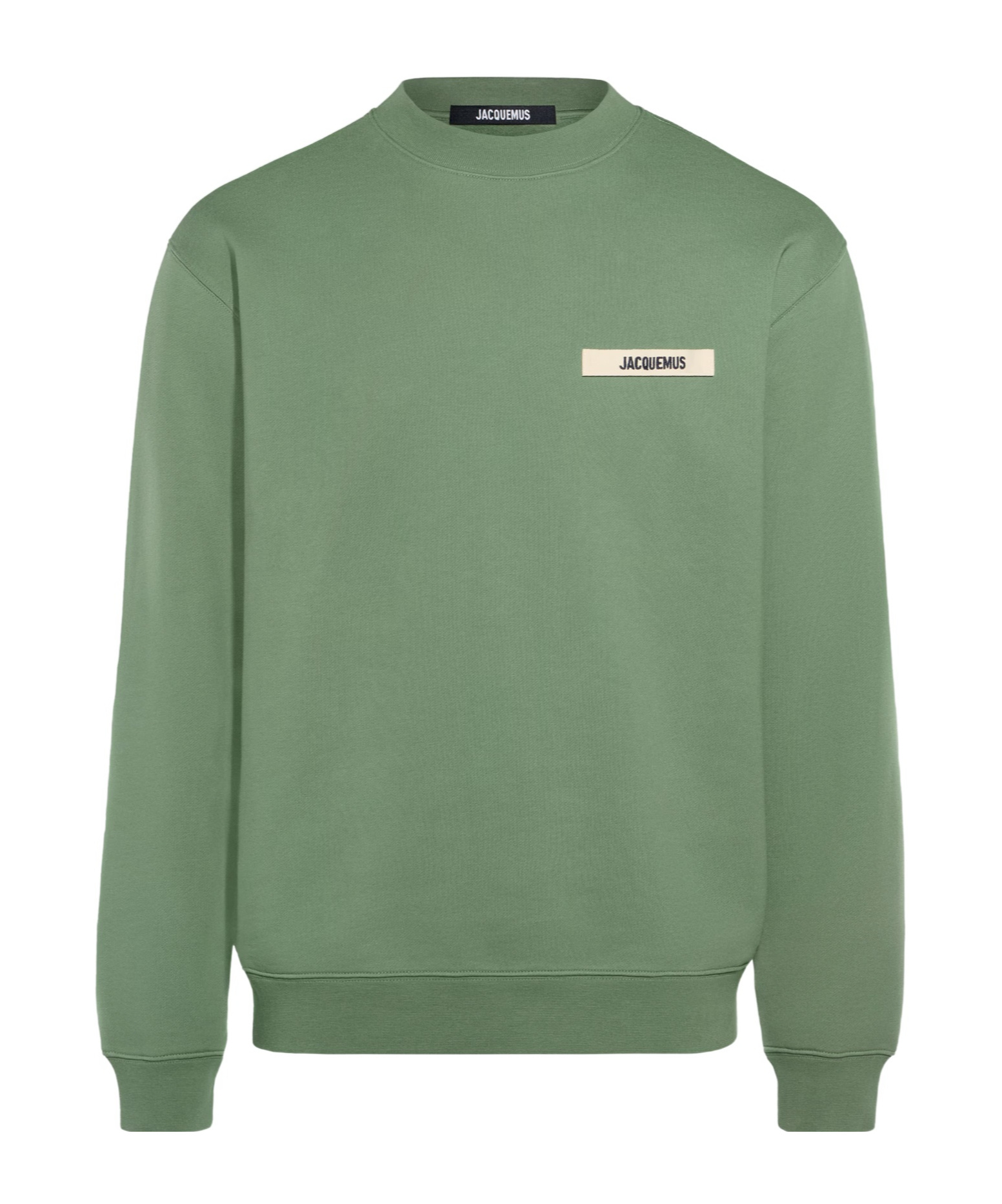 Jacquemus Man Sweatshirt Light Green Size Xl Organic Cotton In Green