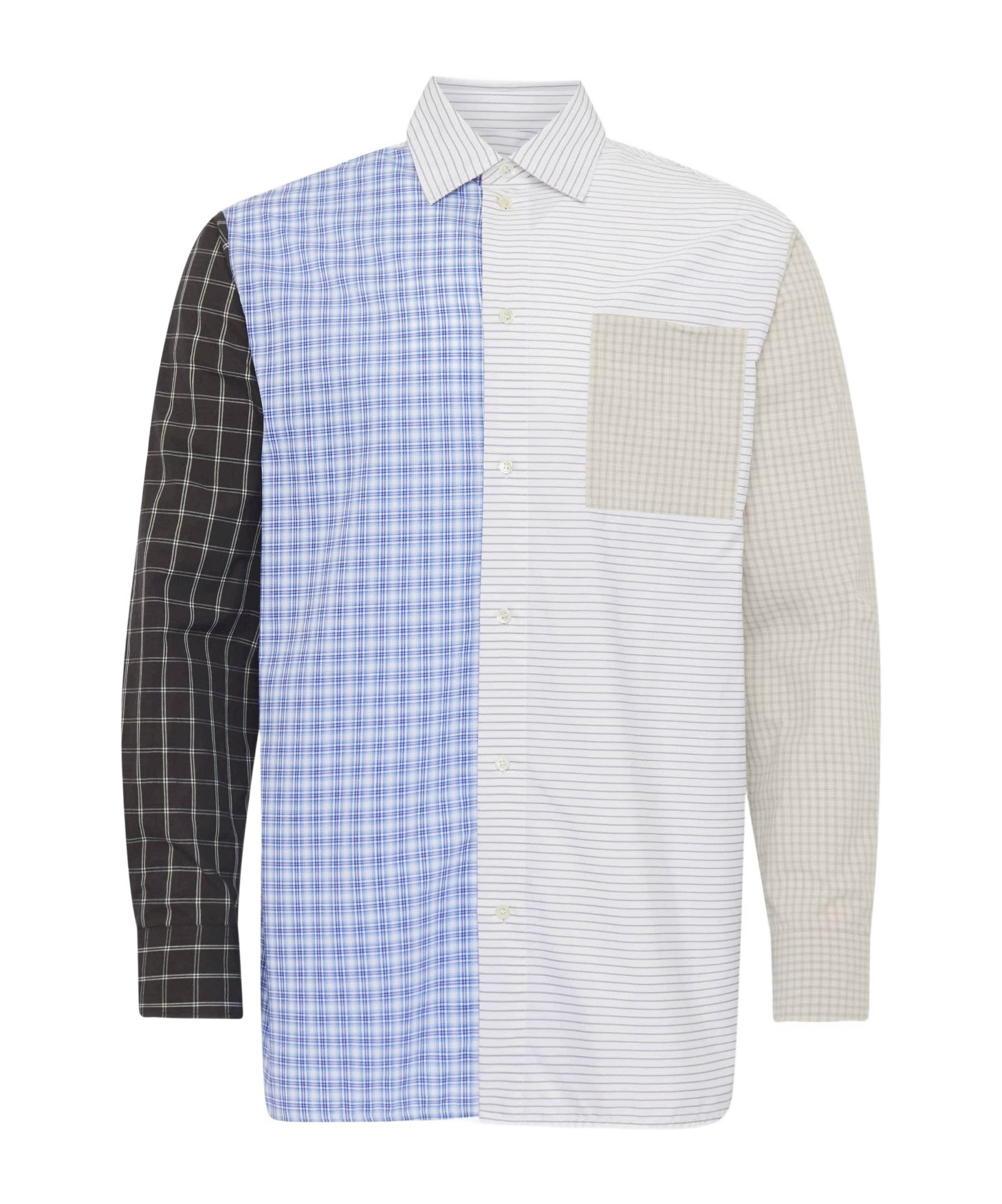 Jw Anderson Patchwork Shirt In White