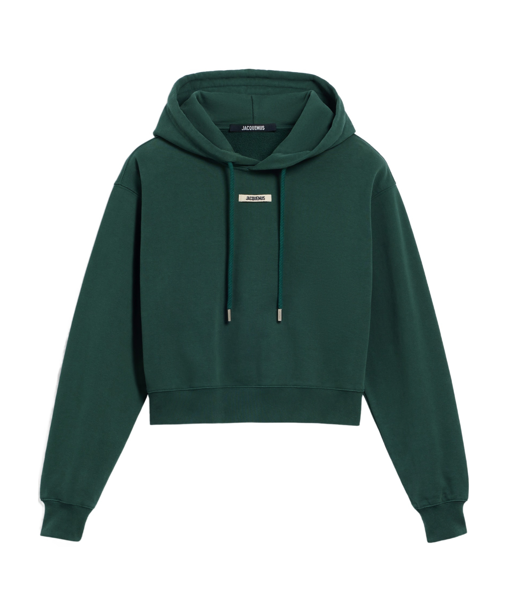 Jacquemus Le Hoodie Gros Grain Hooded Cotton Sweatshirt In Animal Print