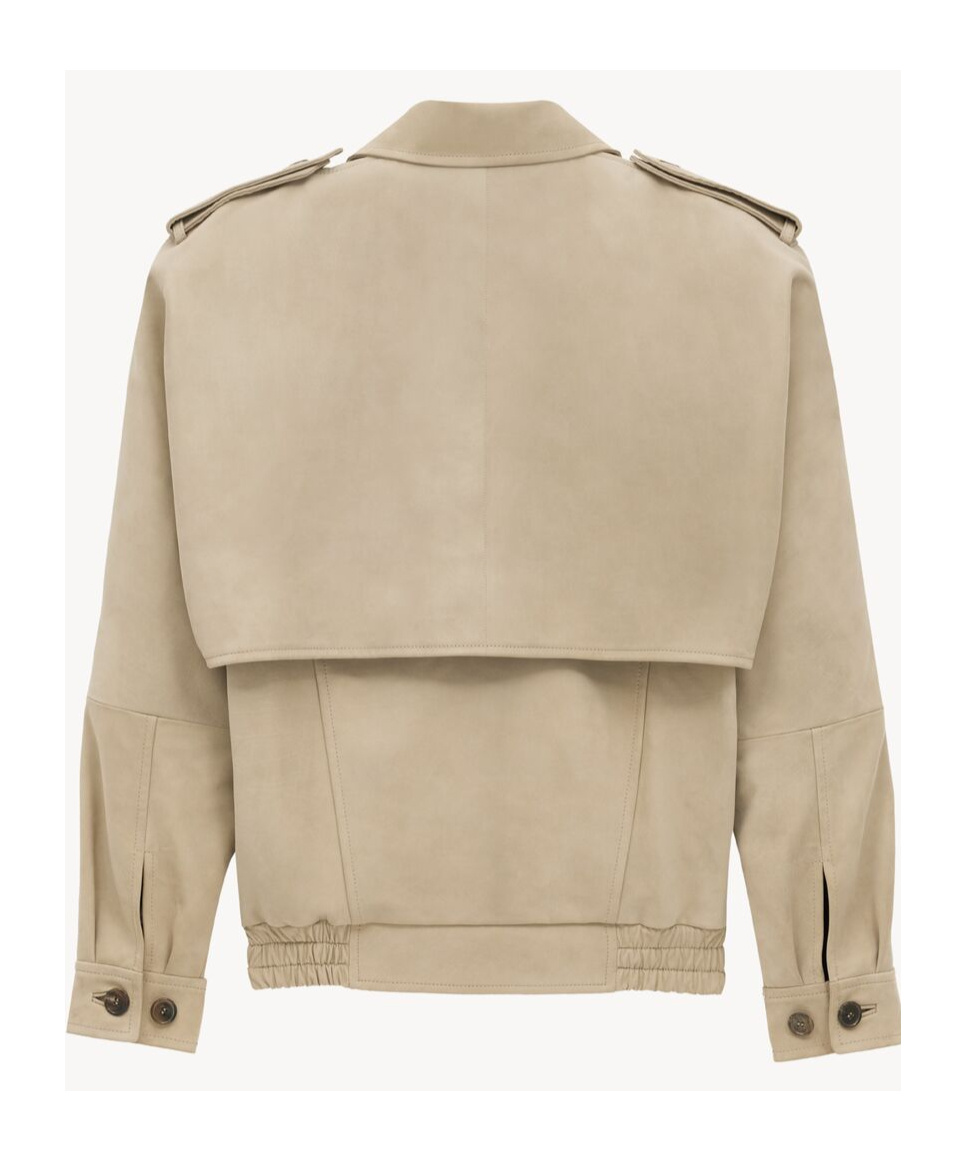 SAINT LAURENT BOMBER JACKET IN NUBUCK