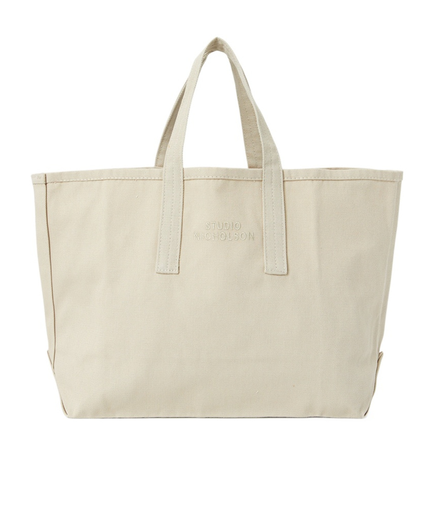 Studio Nicholson Double-handled Canvas Tote Bag In Brown