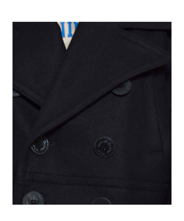 Dsquared2 Double-breasted Cropped Coat In Black