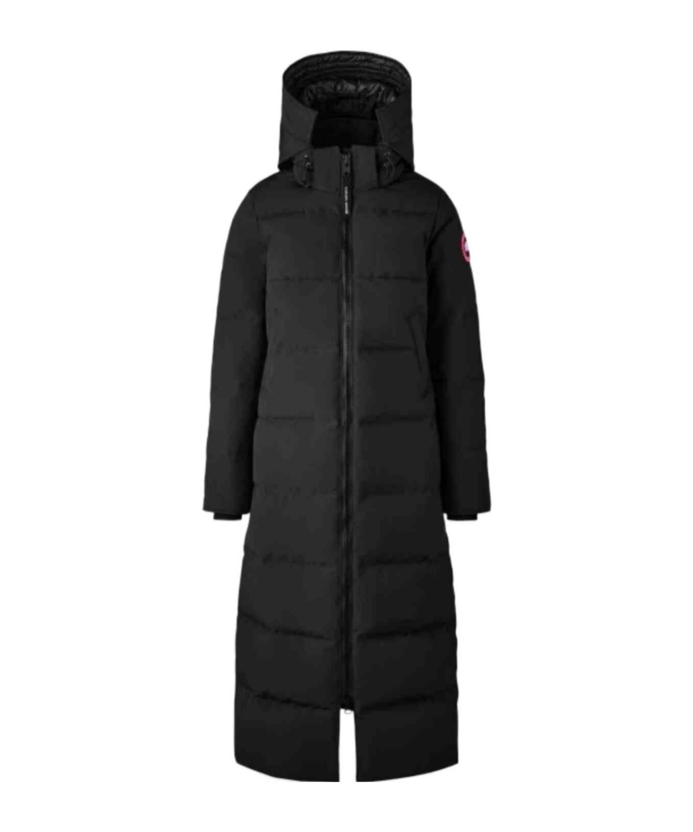 Canada Goose Long-length Padded Jacket In Black