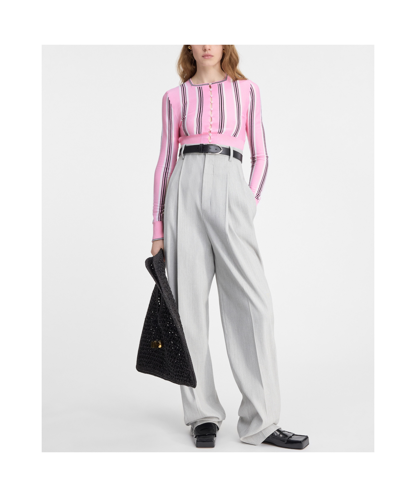 Jacquemus Pink Virgin Wool Le Cardigan Spiaggia Cardigan In Pink