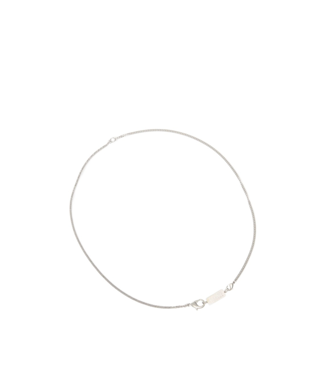 Mm6 Maison Margiela Numbers-motif Necklace In Metallic