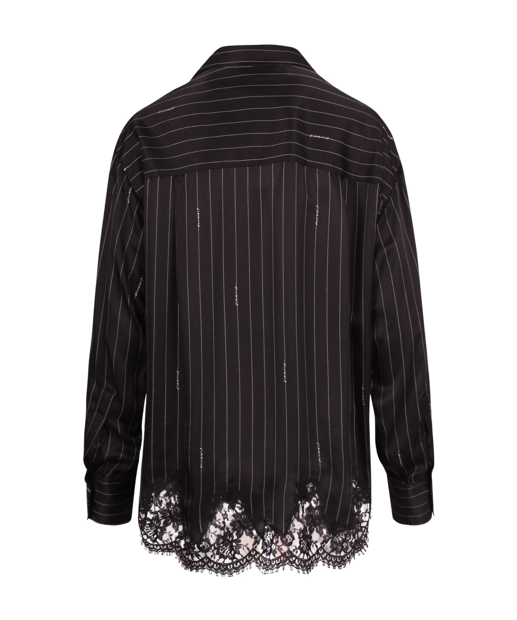 Ermanno Firenze Striped Pattern Shirt In Black