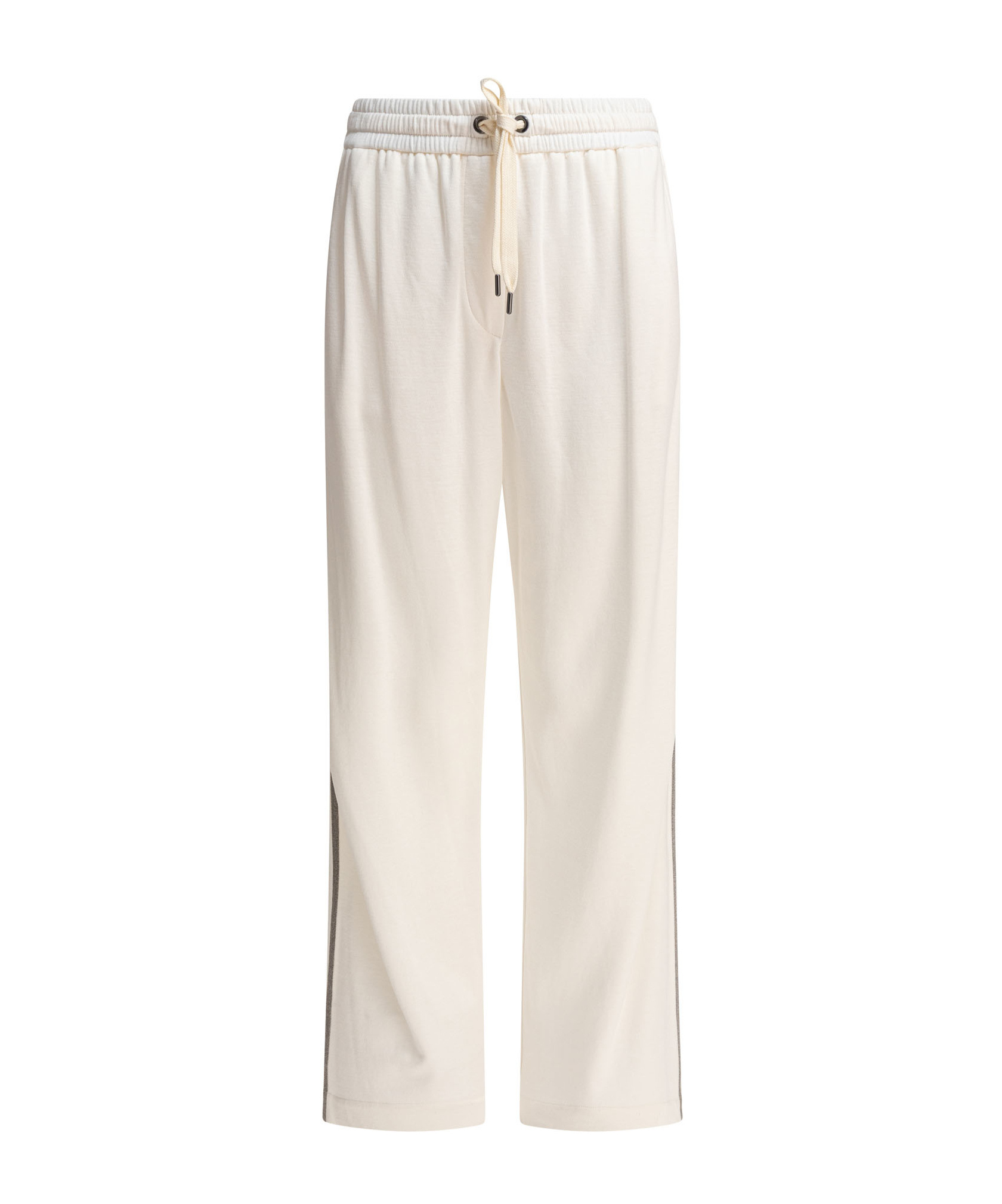 Shop Brunello Cucinelli Drawstring Track Pants In White