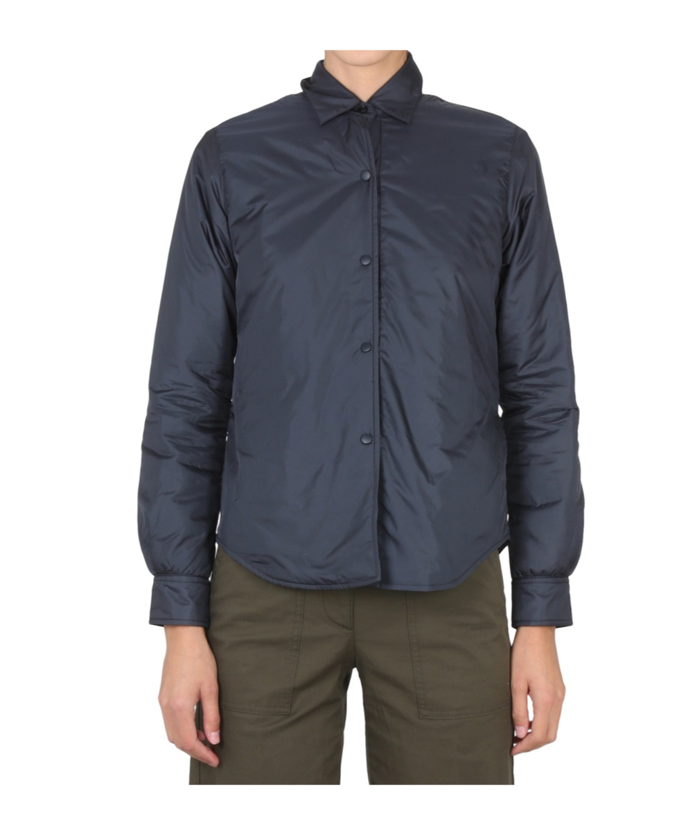 Aspesi Collared Jacket With Button Cuffs And Pockets In Black