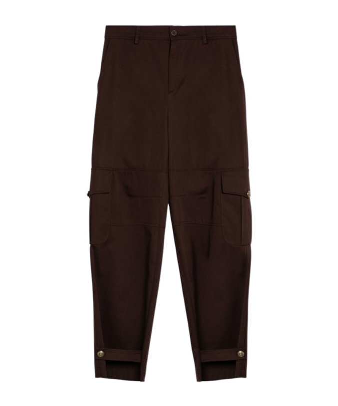 Moschino Belt Loop Casual Pants In Brown