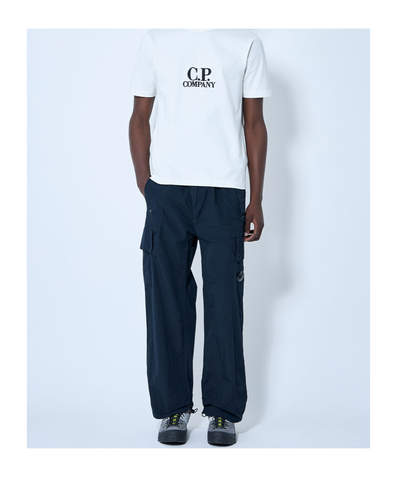 C.p. Company Flatt Trousers In Black