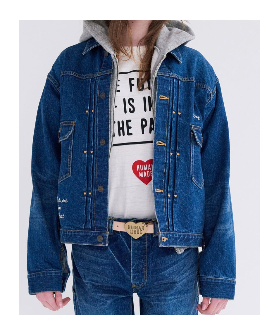 Human Made Buttoned Denim Jacket In Blue