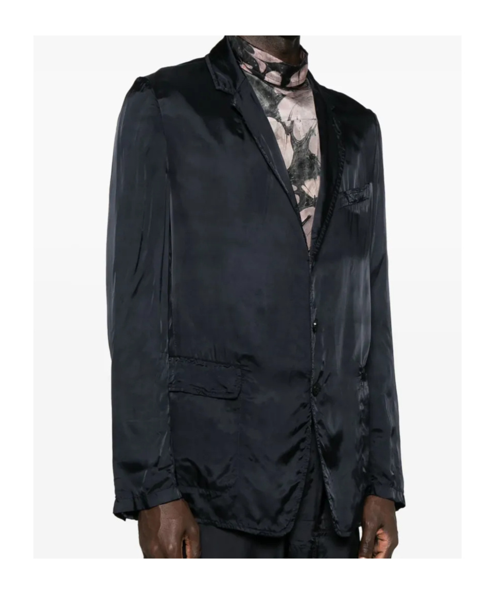 Dries Van Noten 1427 M.w.jacket Cem With Long Sleeves In Black