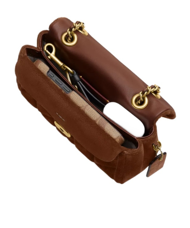 Coach Tabby Shoulder Bag 20 With Quilting In Brown